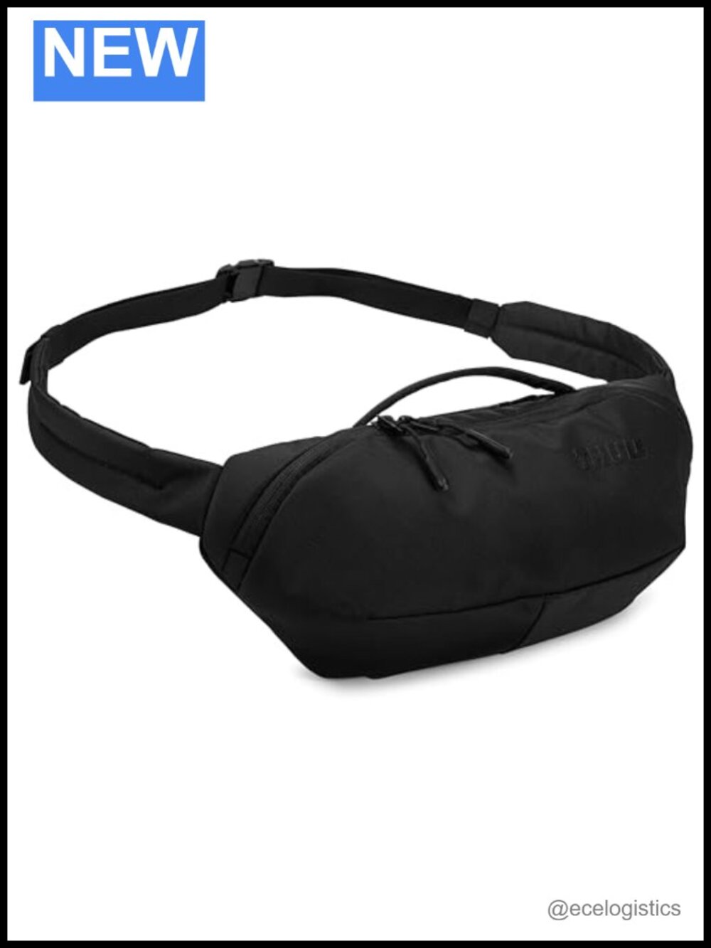 Sling Crossbody Bag with Stowable Strap, Nylon Packing Cube, YKK Zippers